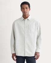 Oversized Oxford Shirt | Grey