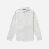 The Standard Fit Japanese Oxford Shirt | Uniform | White / Black Stripe | Tall