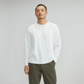The Premium-Weight Long-Sleeve Crew | Uniform | White