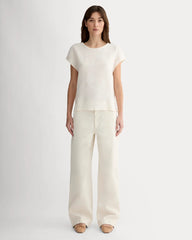 The Muscle Top in Linen | Bone