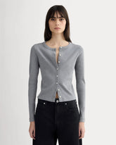 The Selfie Cardigan | Mid Heather Grey