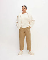 The Wool Flannel Pull-On Pant | Tiger's Eye