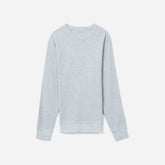 The Waffle Long-Sleeve Crew Tee | Heathered Light Grey