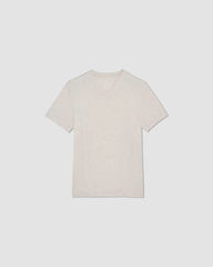 The Essential Organic V-Neck Tee | Heathered Oat