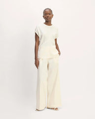 The Drape Top in Butterlite | Bone