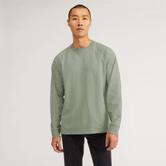 The Premium-Weight Long-Sleeve Crew | Uniform | Seagrass