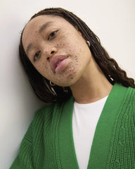 The Boxy Cardigan in Everyday Cotton | Grass Green
