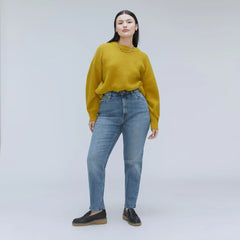 The Cheeky Hourglass Jean | Worn-In Mid Blue | 26.5" Inseam