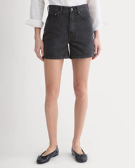 Way-High® A-Line Denim Short | Washed Black