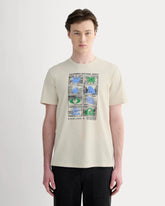 The Everlane x Parks Project Essential Organic Crew | Forged Iron / Birch / Granada Sky Blue / Green