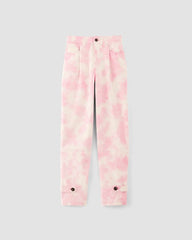 The Everlane x Marques' Almeida Canvas Oversized Barrel Pant | Pink Tie-Dye