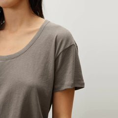 The Air Scoop-Neck Tee | Clay