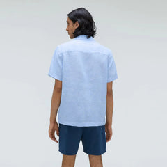 The Resort Shirt in Linen | Light Blue