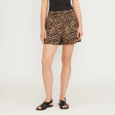 The Poplin Boxer Short | Tiger Stripe Toasted Coconut