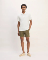 The Premium Weight Short-Sleeve Polo | White