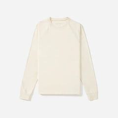 The Premium-Weight Long-Sleeve Crew | Uniform | Heather Oatmeal