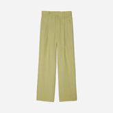 The Linen Way-High® Drape Pant | Leek