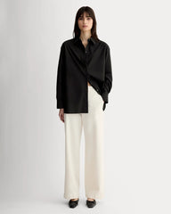 The Boyfriend Shirt in Ultrasoft Cotton | Black