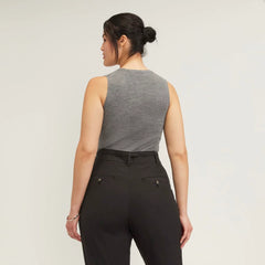 The Tank in Ultrasoft Merino | Heather Mid Grey