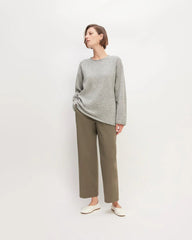 The Cozy-Stretch Crew | Heathered Grey