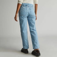 The Cinch Back Utility Jean | Sunkissed Blue