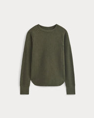 Slim-Fit Crew in Cozy Waffle | Heather Beech