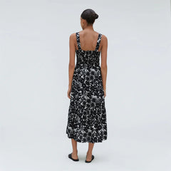 The Smock Dress | Black / Canvas Floral