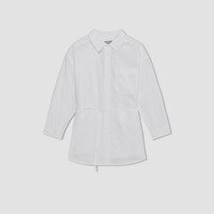 The Poplin Tie Back Shirt | White