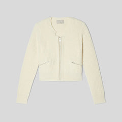 The Cropped Cotton-Merino Bomber | Canvas