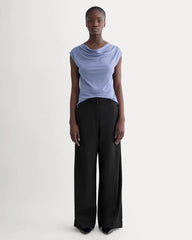 The Draped Top in Butterknit | Blue Dusk