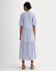 The Farmers Market Dress | Mazarine Blue / Optic White