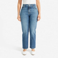 The Super-Straight Jean | Medium Blue Wash | Ankle