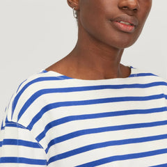 The Mariner Dress | Canvas Tan / Mazarine Blue