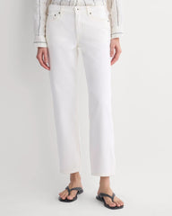 Low-Rise Straight Jean | Ecru