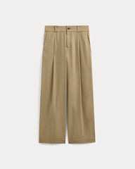 Wide-Leg Trouser in Buttersmooth | Ash Brown | 30" Inseam