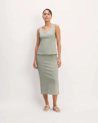 The Dream V-Neck Top | Sage Green