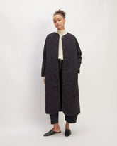 The ReNew Quilted Long Liner | Black