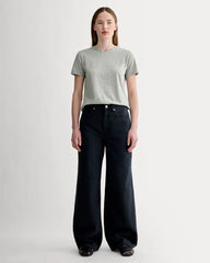 The Slim Crew in Essential Cotton | Heathered Grey