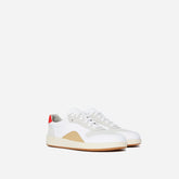 The ReLeather® Court Sneaker | Off White / Black