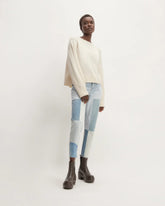 The ’90s Cheeky® Mended Jean | Patched Indigo | 26.5" Inseam