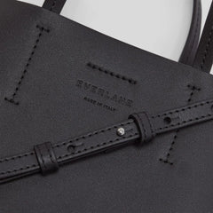 The Luxe Italian Leather Crossbody | Black