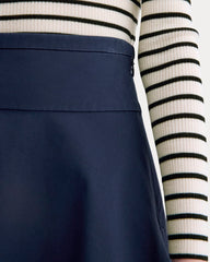 The Circle Mini Skirt | Navy