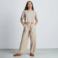 The Organic Cotton Cropped Tee | Heathered Burnt Sugar
