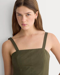 Seamed Mini Dress | Olive Night