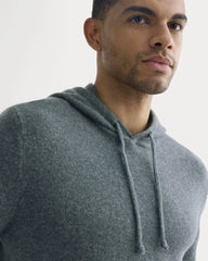 The Felted Merino Hoodie | Heather Midnight Navy