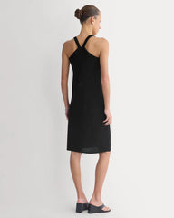 Sweater Racerback Midi Dress | Black