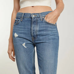 The Super-Soft Relaxed Jean | Mid Blue