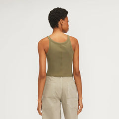 The Supima® Micro-Rib Cropped Tank | Kalamata