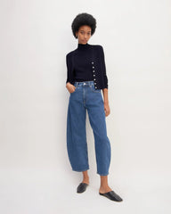 The Viscose Knit Cardigan | Navy