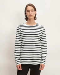 The Premium-Weight Long-Sleeve Mariner Tee |  Canvas / Black